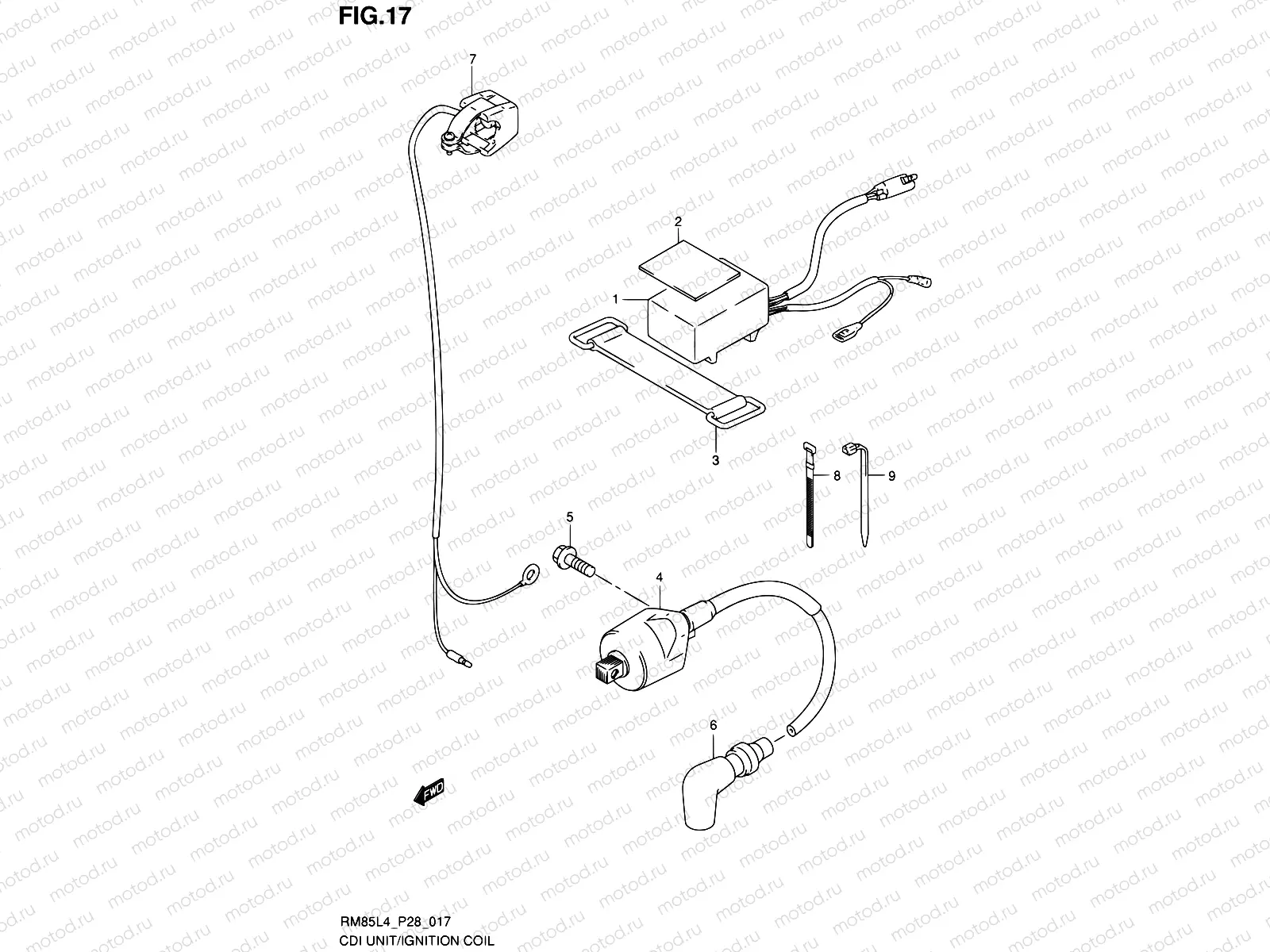 17 - CDI UNIT - IGNITION COIL