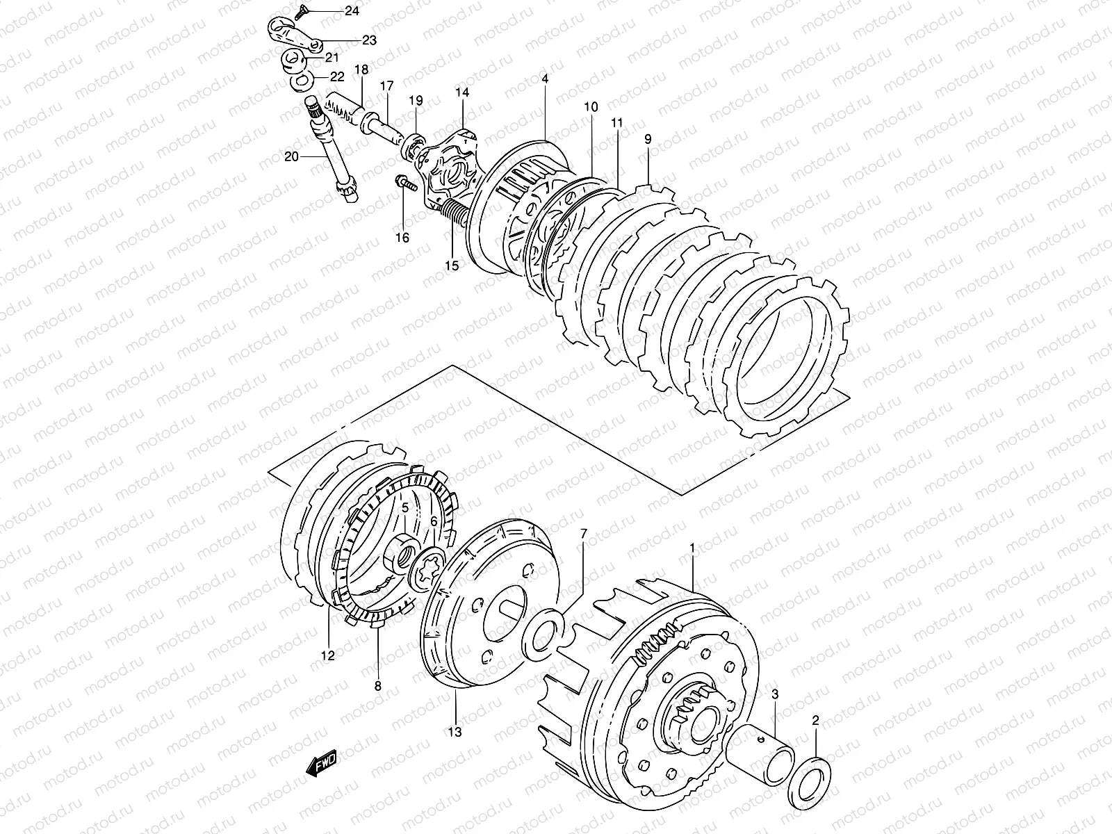 17 - CLUTCH (MODEL M/N/P)