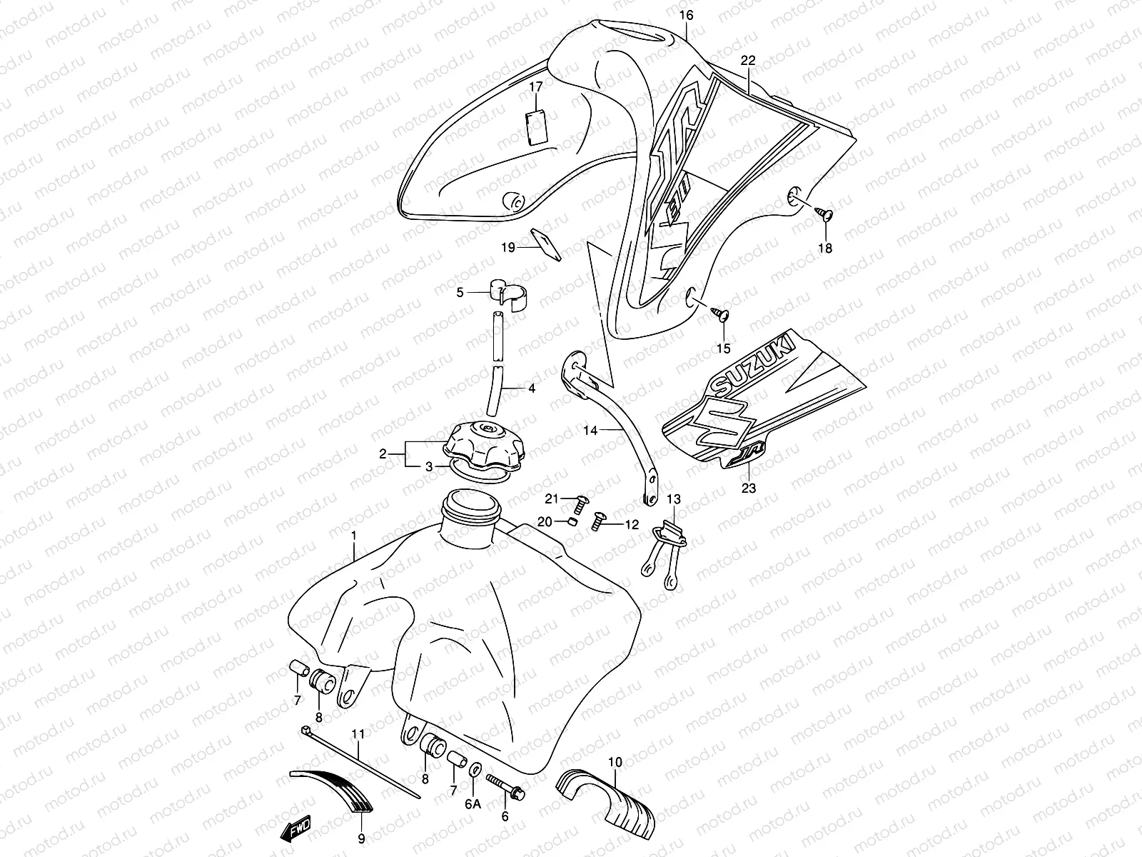 17 - FUEL TANK (MODEL K1/K2)