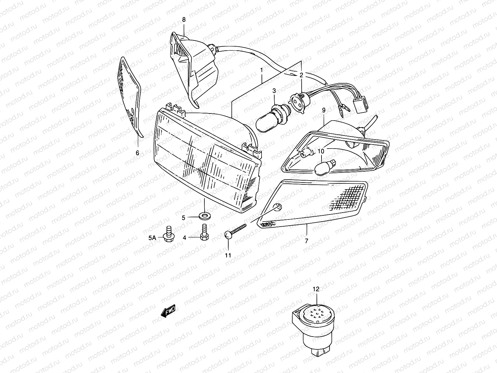 17 - HEADLAMP - FRONT TURN SIGNAL