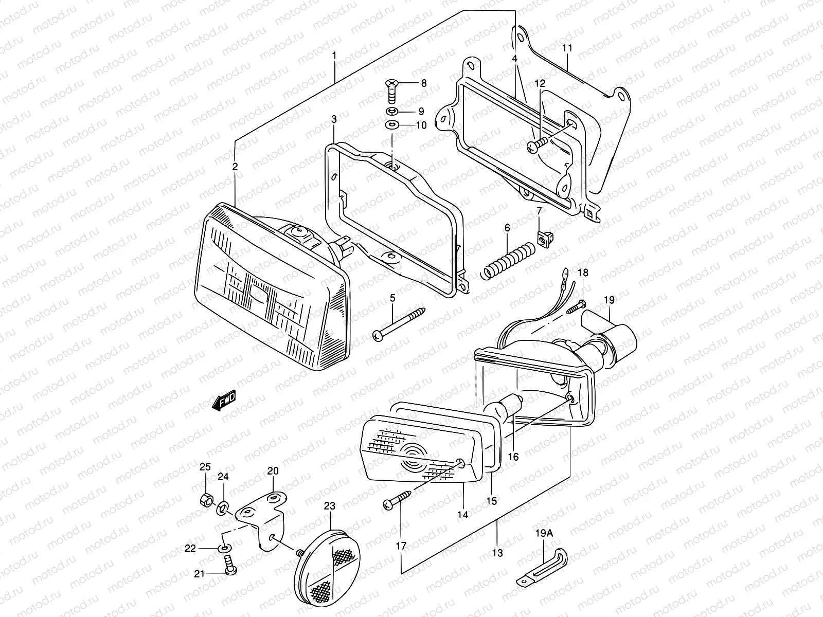 17 - HEADLAMP - FRONT TURNSIGNAL