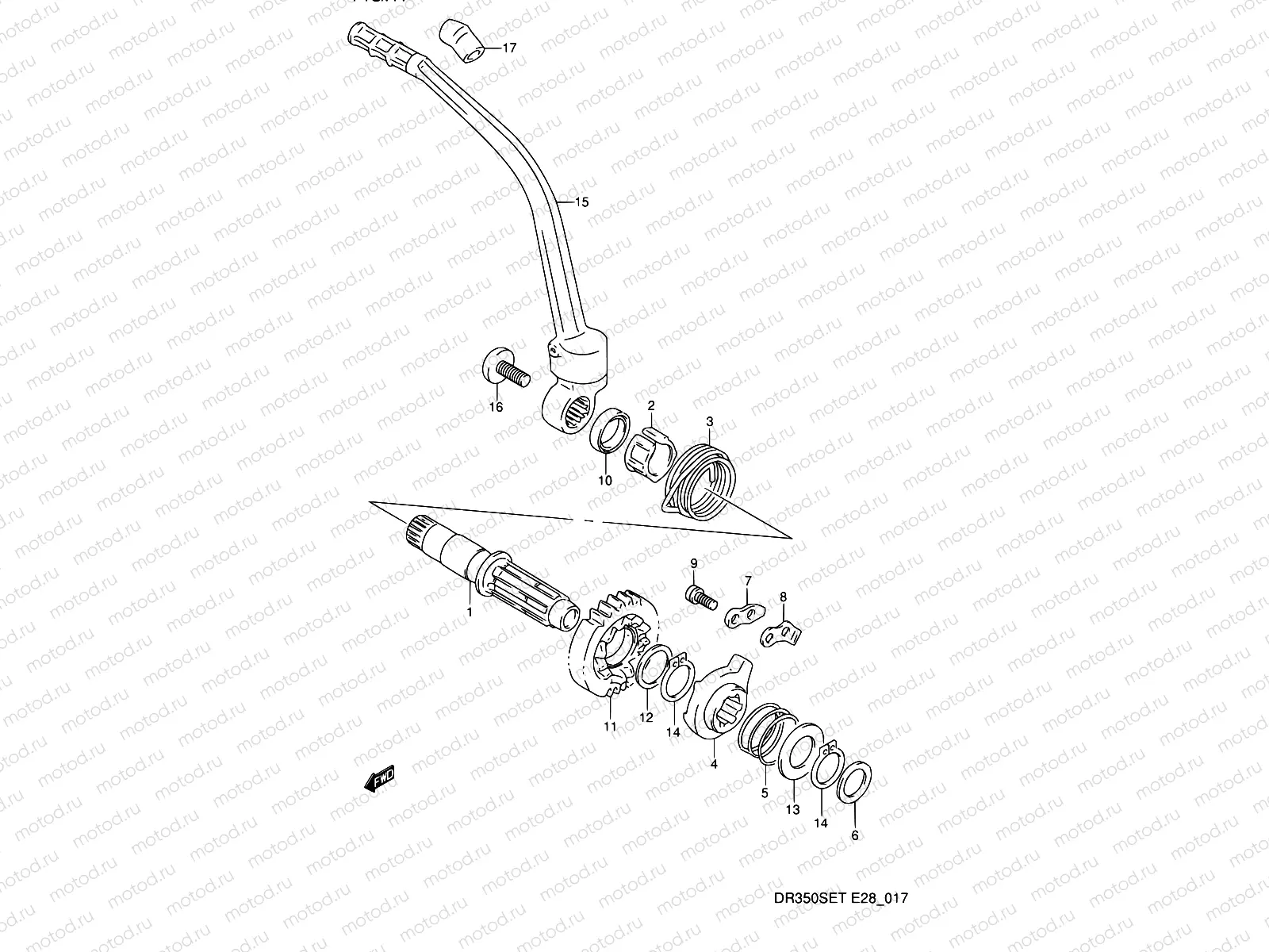 17 - KICK STARTER (MODEL L/M/N/P)