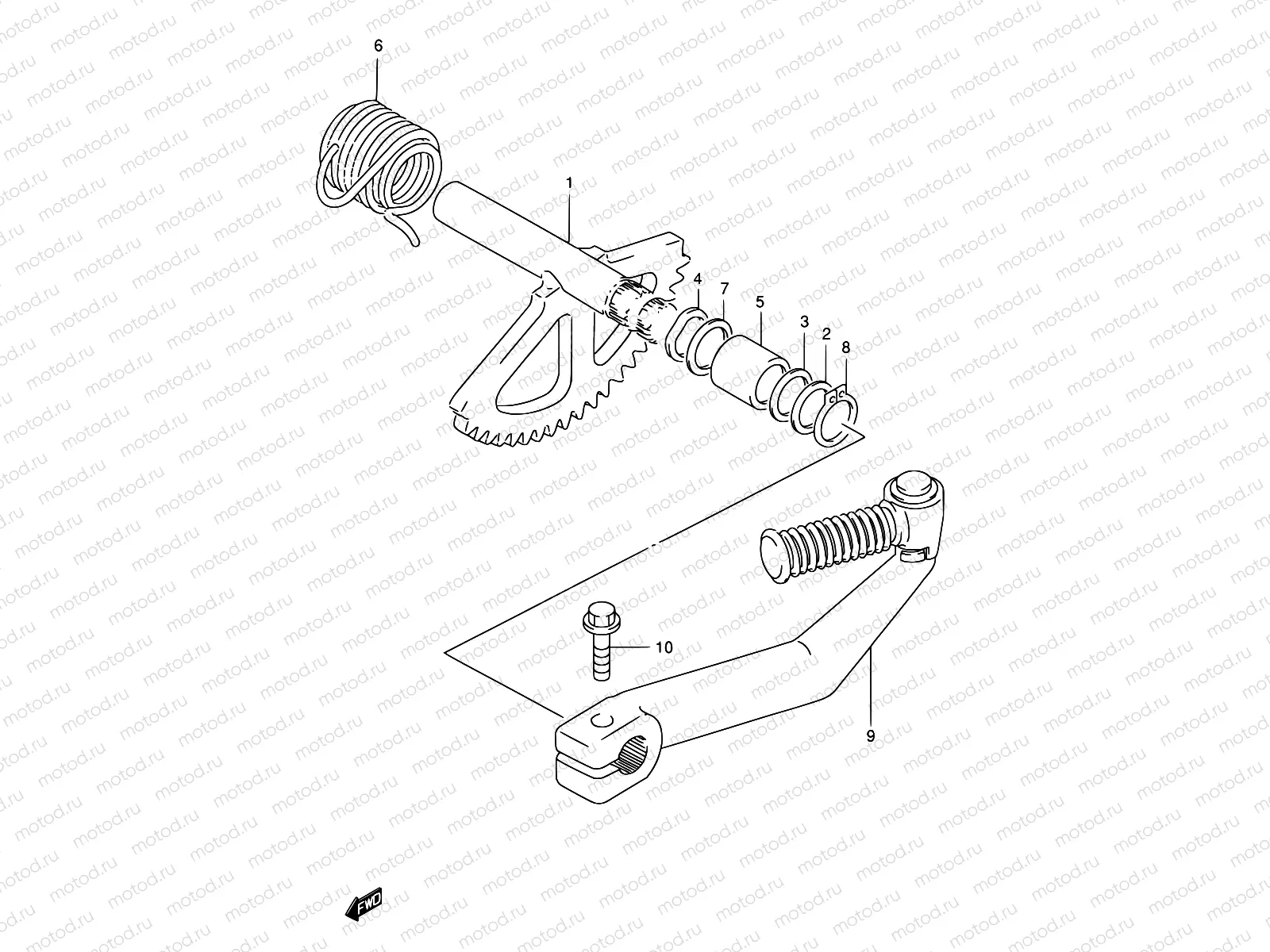 17 - KICK STARTER (MODEL T/V/W/X/Y)