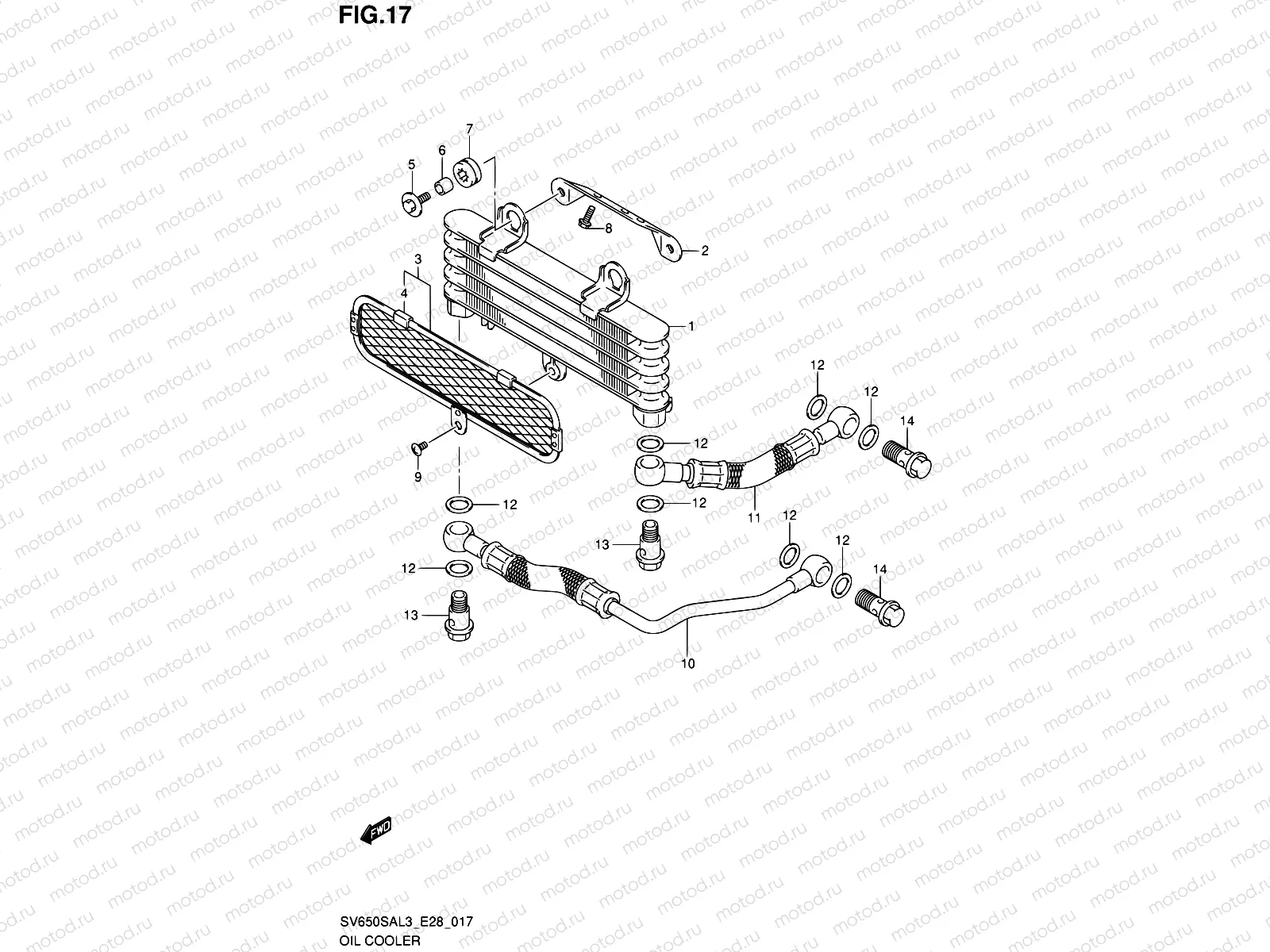 17 - OIL COOLER