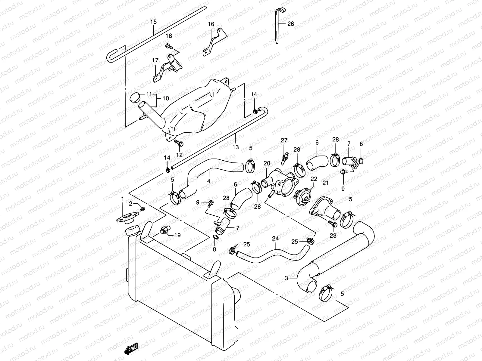 17 - RADIATOR HOSE