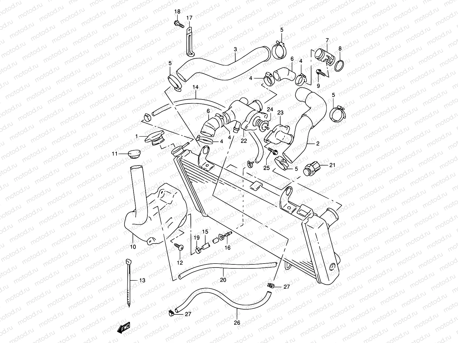 17 - RADIATOR HOSE