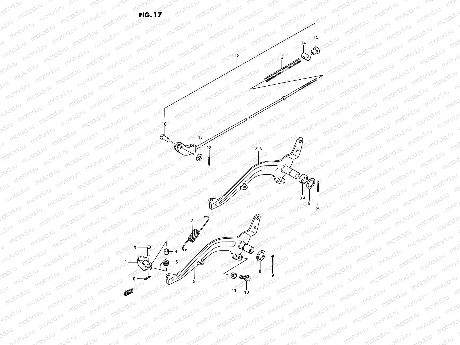 17 - REAR BRAKE (MODEL G/H/K)
