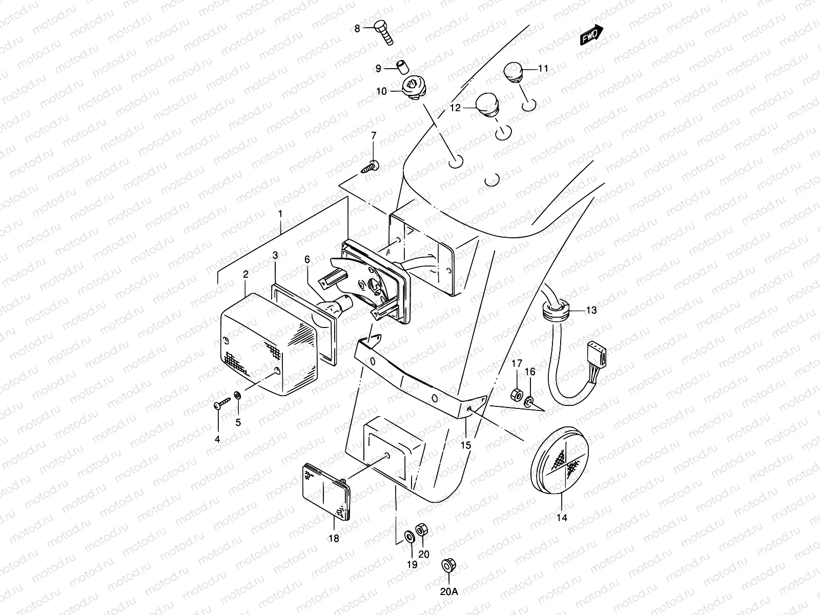 17 - REAR COMBINATION LAMP
