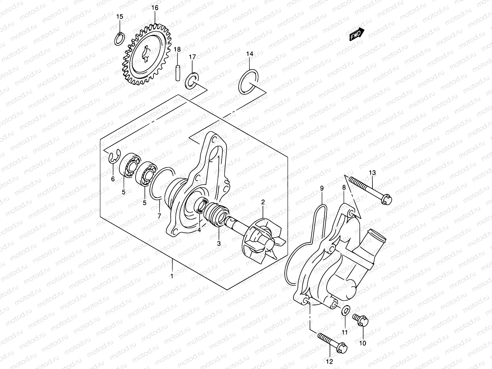 17 - WATER PUMP