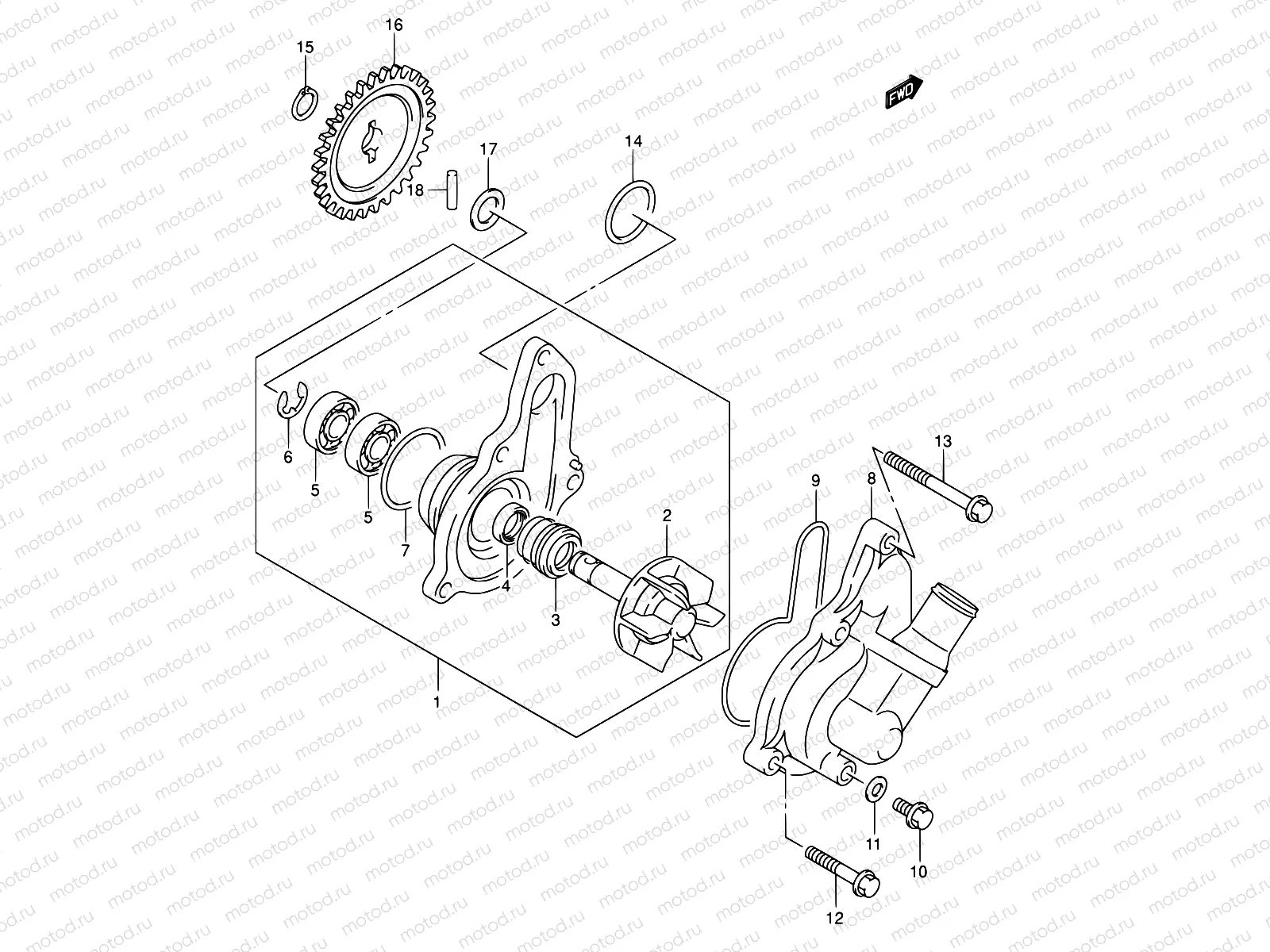 17 - WATER PUMP
