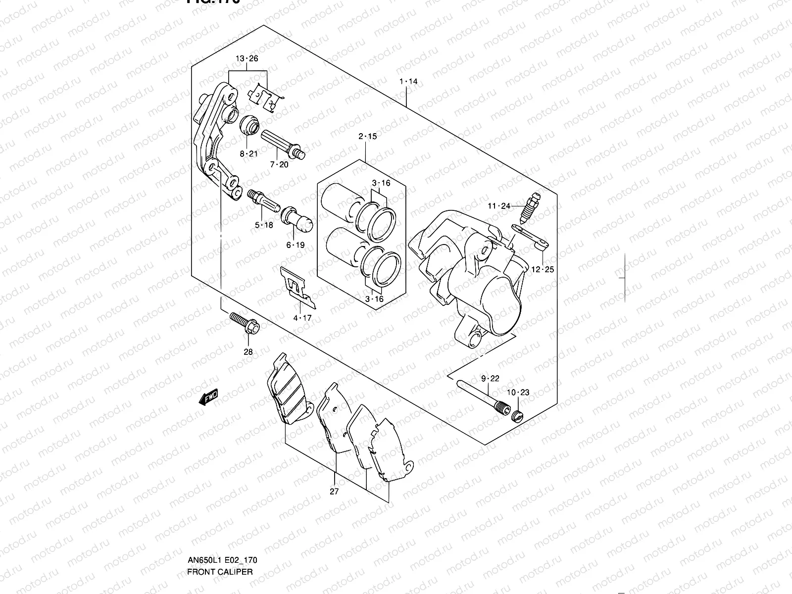 170 - FRONT CALIPER