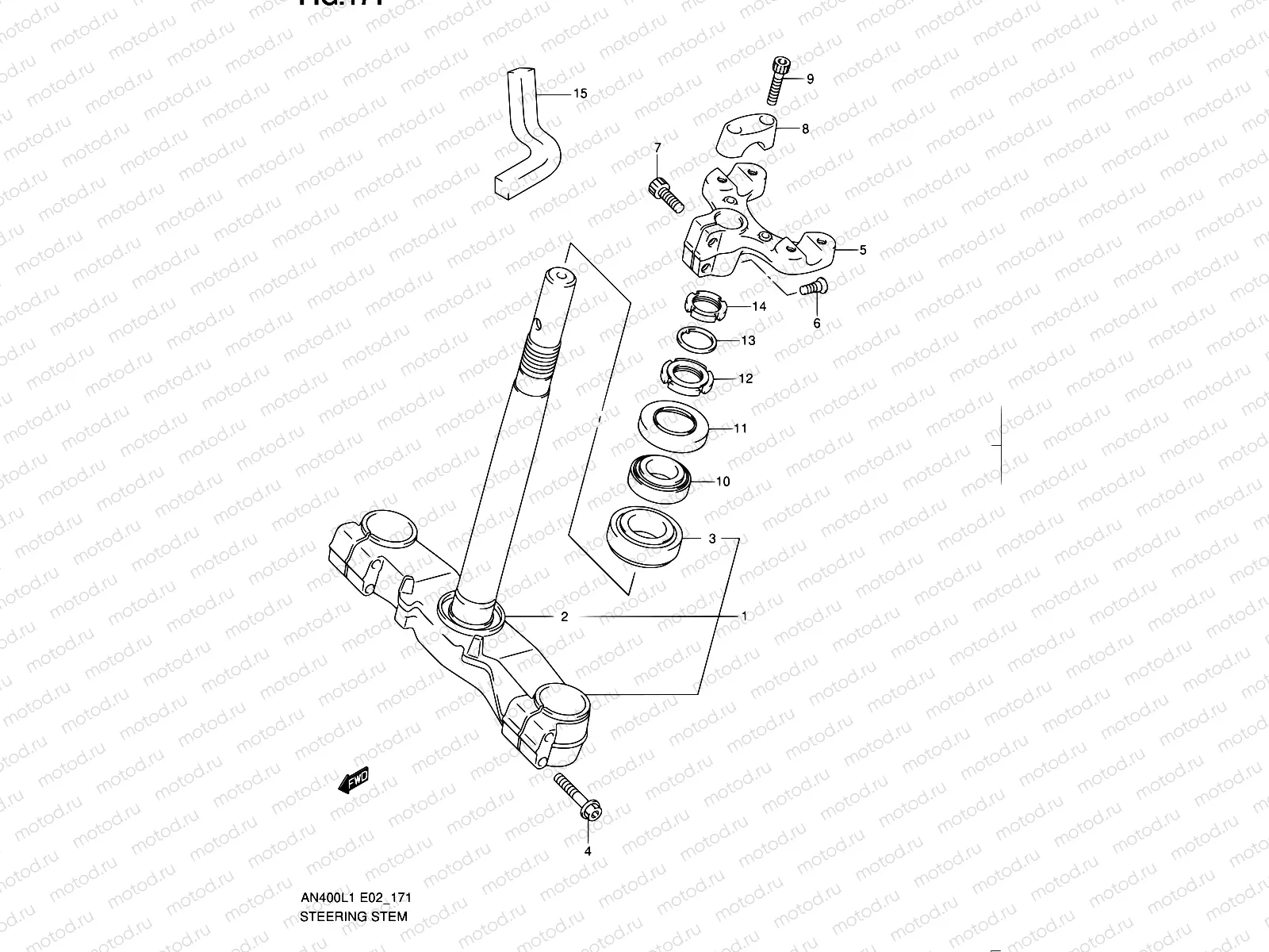 171 - STEERING STEM
