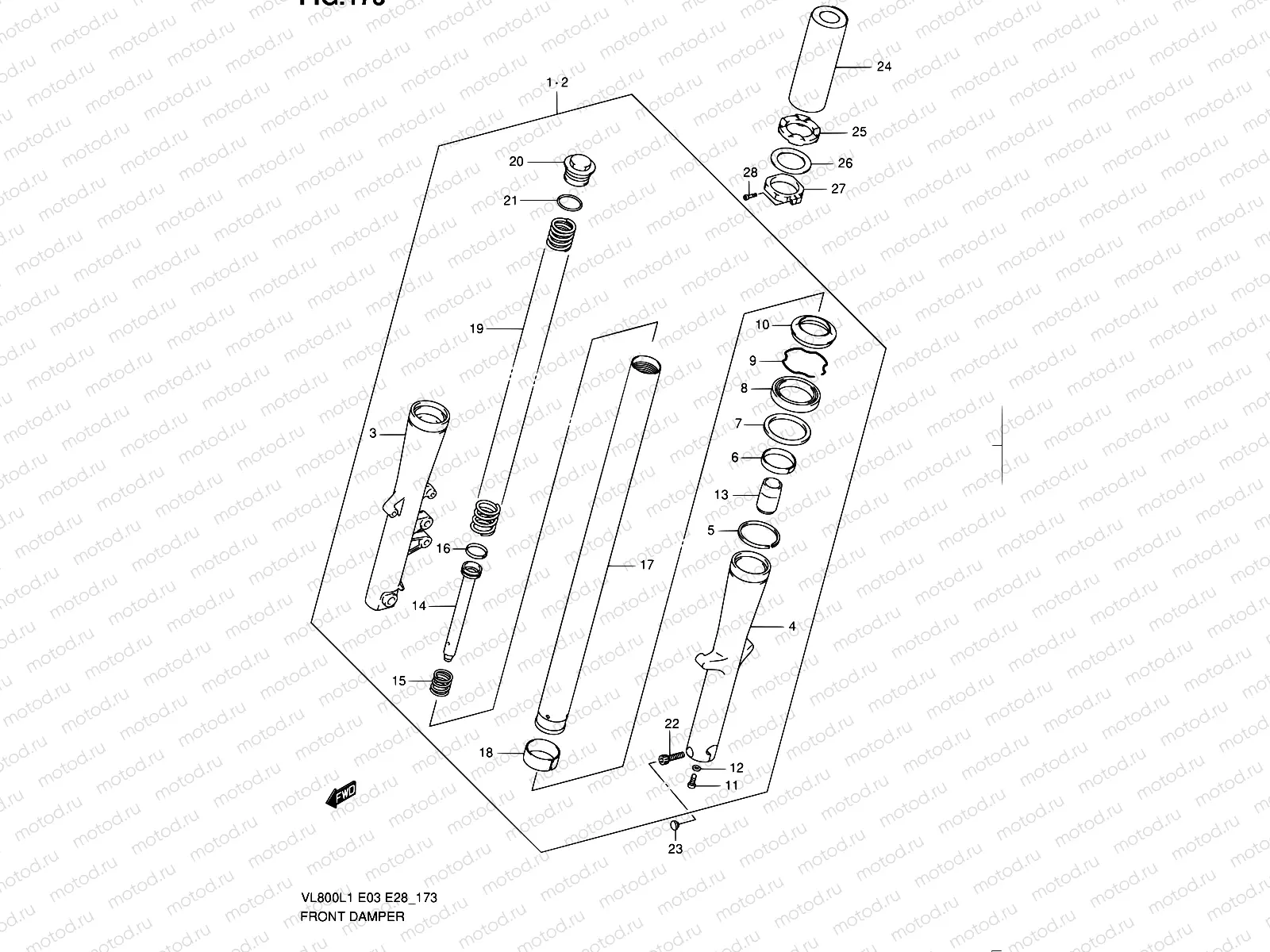 173 - FRONT DAMPER