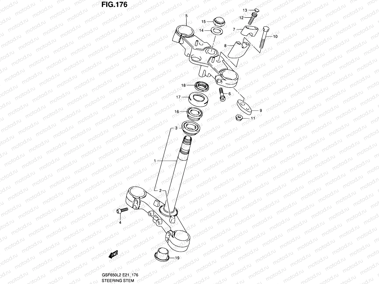 176 - STEERING STEM
