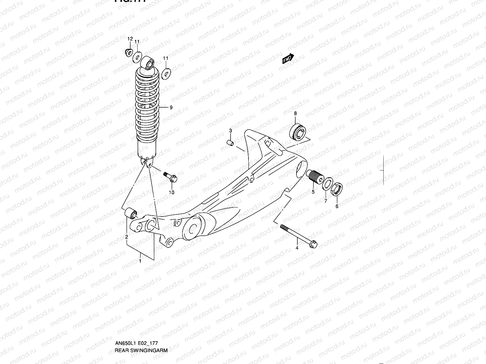 177 - REAR SWINGING ARM