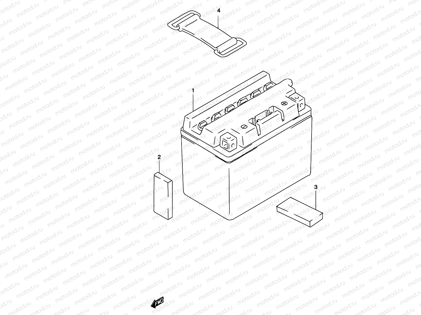 17A - BATTERY (MODEL K3/K4)