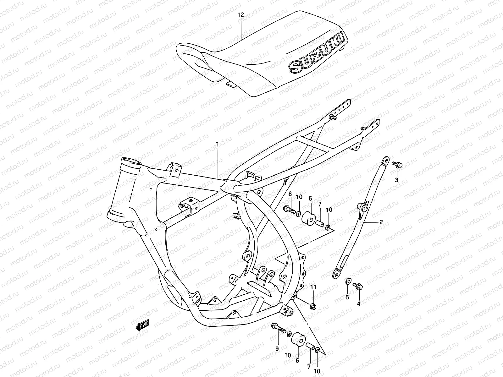 17A - FRAME - SEAT (MODEL M/N)