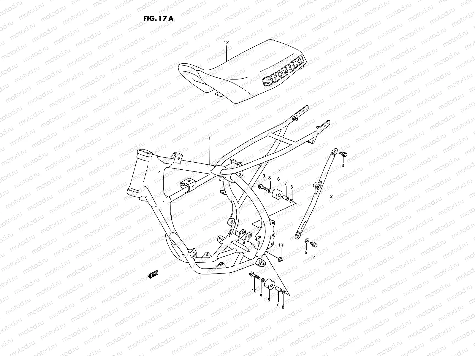 17A - FRAME - SEAT (MODEL M/N)