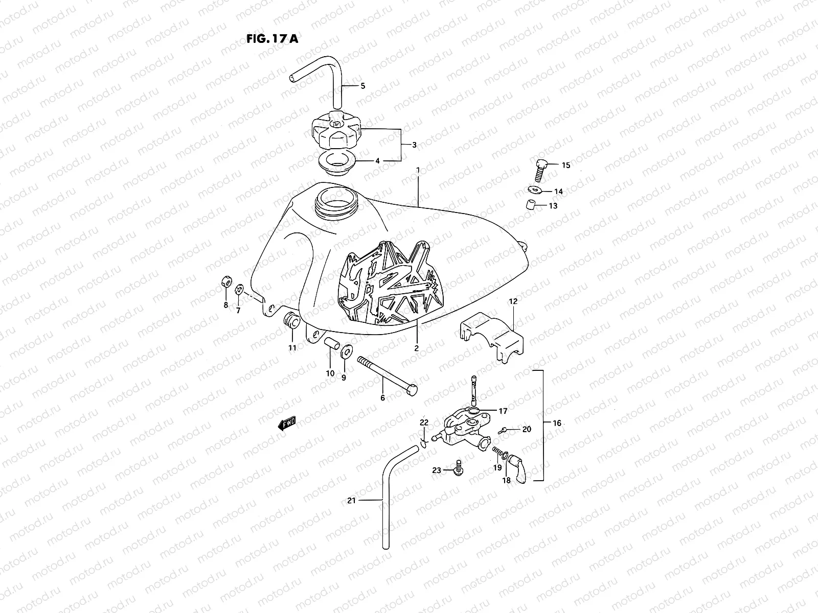 17A - FUEL TANK (MODEL R/S)