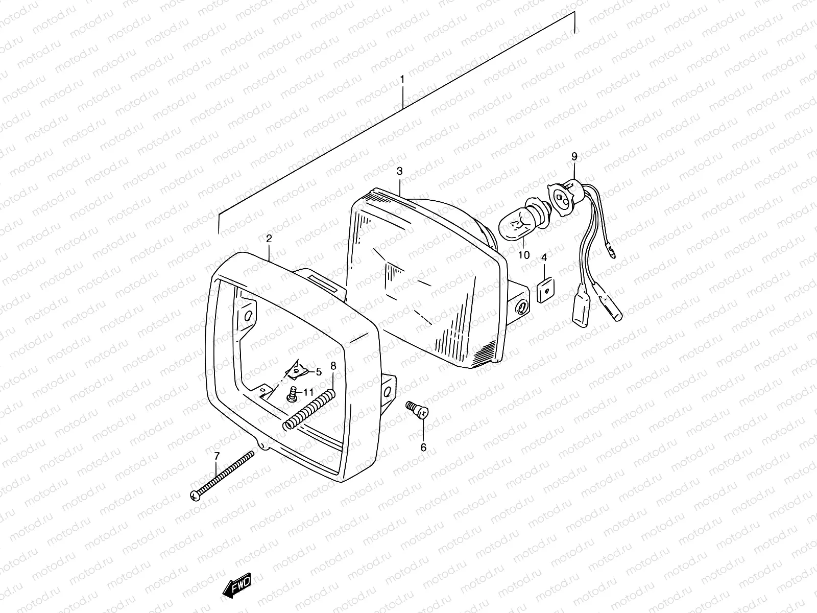 17A - HEADLAMP (MODEL T)
