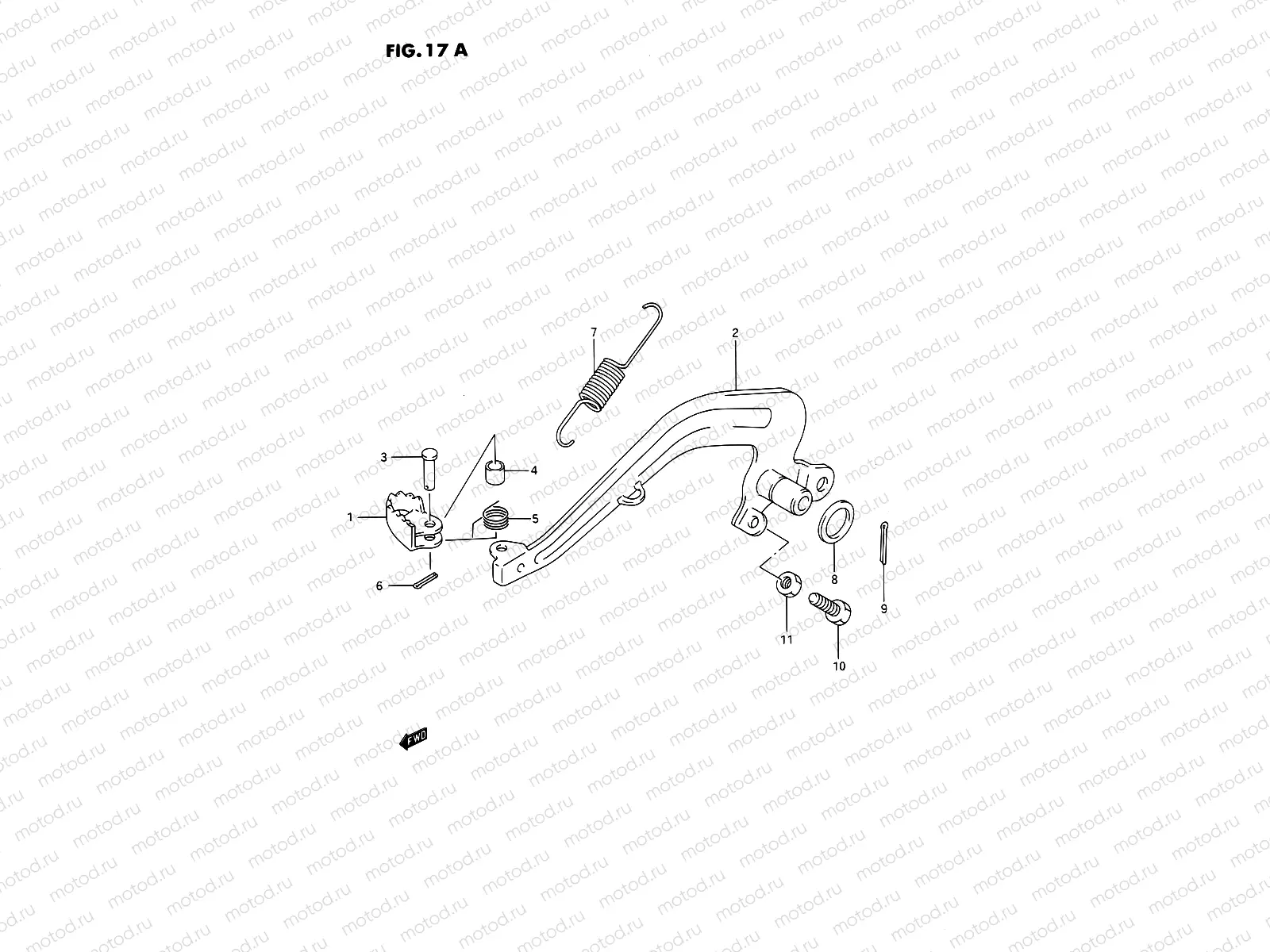17A - REAR BRAKE (MODEL L/M/N/P/R/S)
