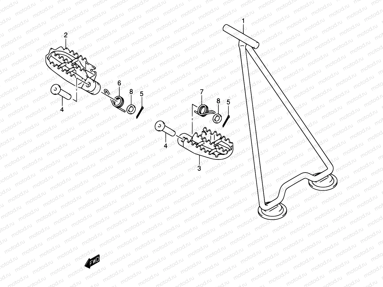 17A - STAND - FOOTREST (MODEL K3/K4/K5/K6)