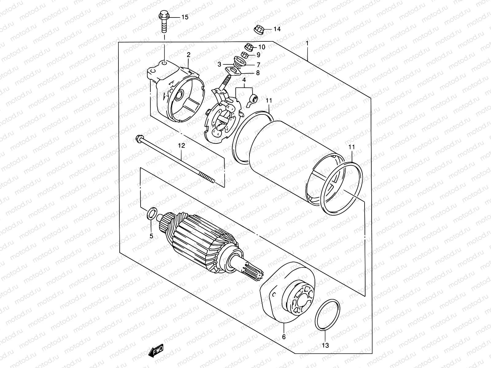 17A - STARTING MOTOR (SEE NOTE)