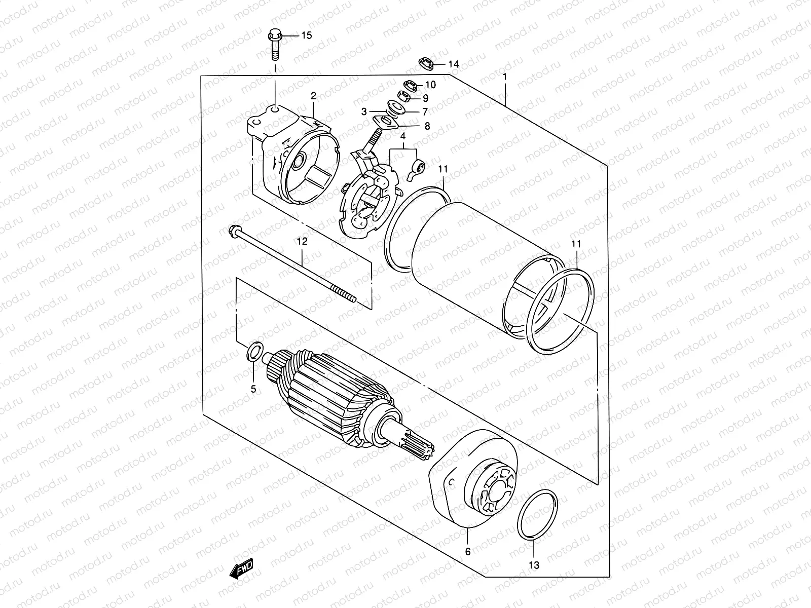 17A - STARTING MOTOR (SEE NOTE)