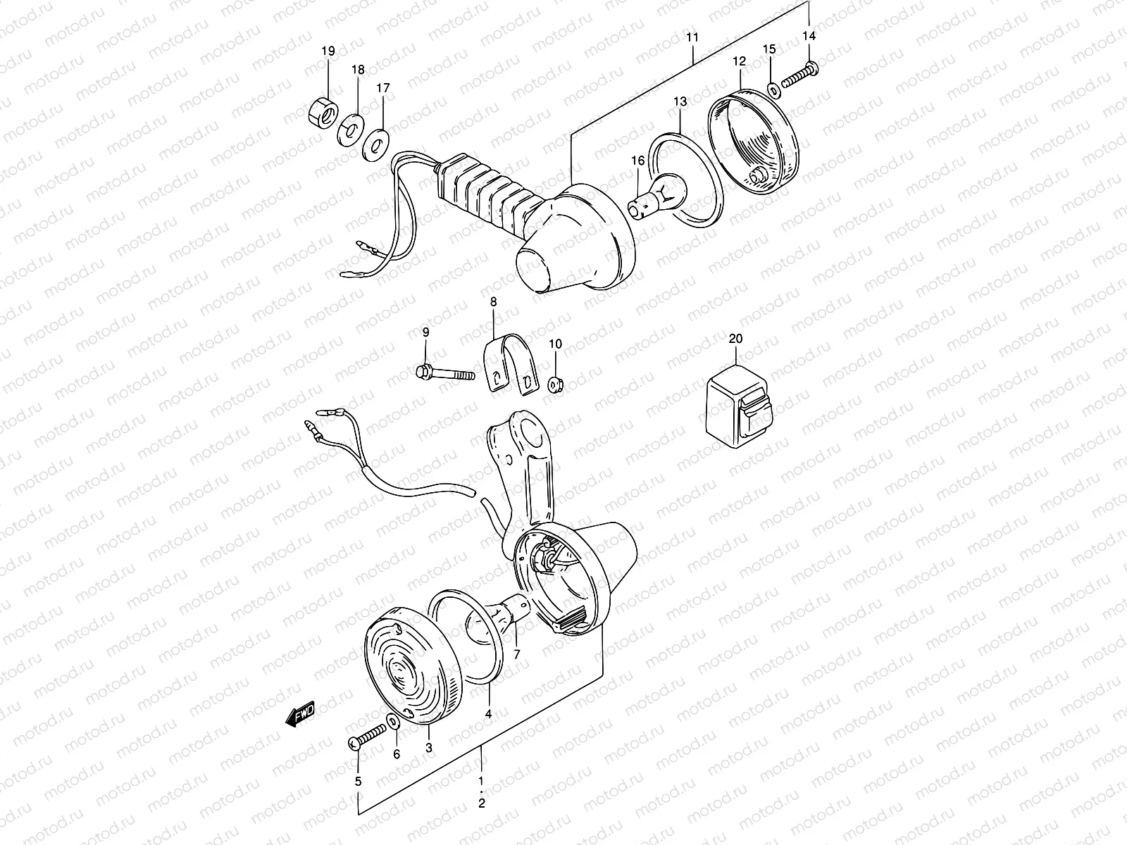 17A - TURN SIGNAL LAMP (E22)