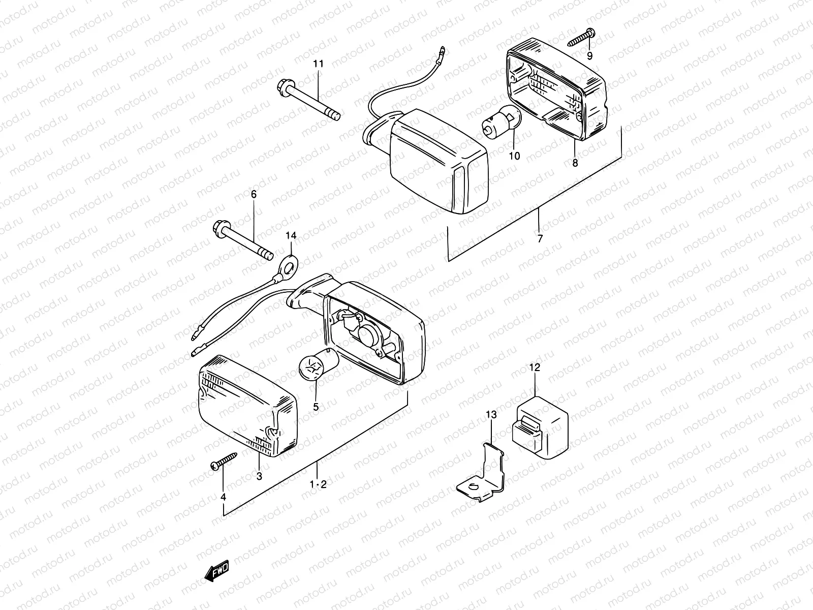 17A - TURNSIGNAL LAMP (MODEL X E71,E94,P36,P94,MODEL Y E71)