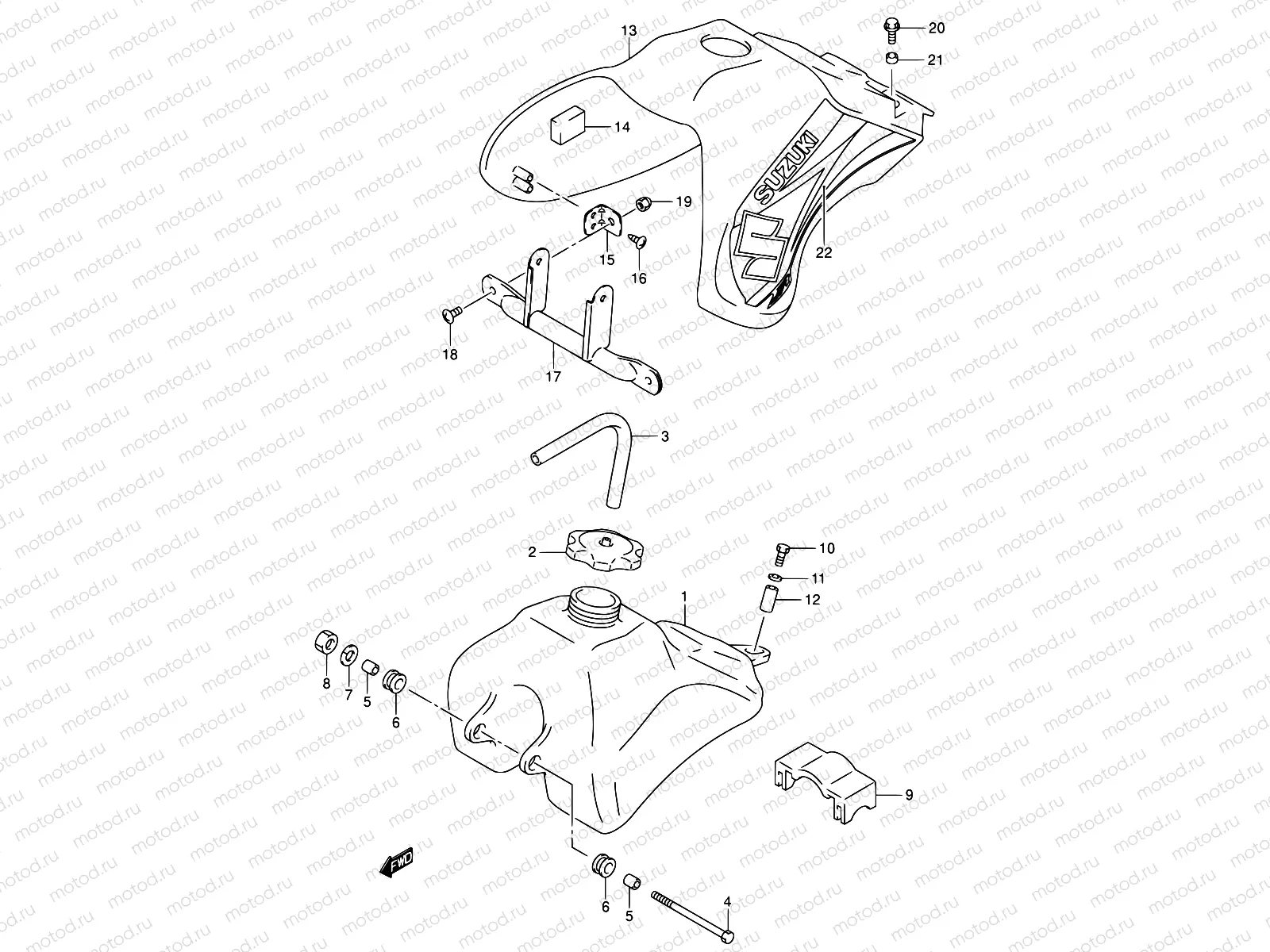 17B - FUEL TANK (MODEL K4)