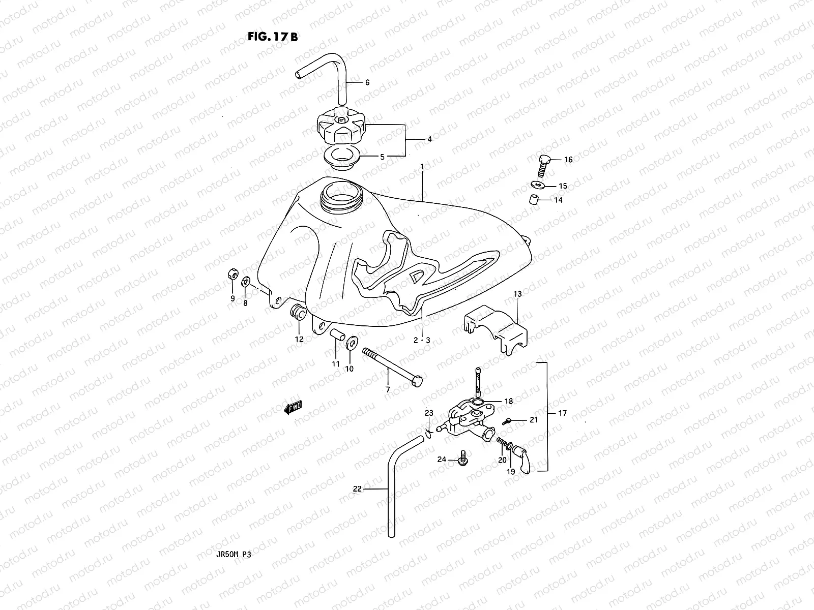 17B - FUEL TANK (MODEL M)