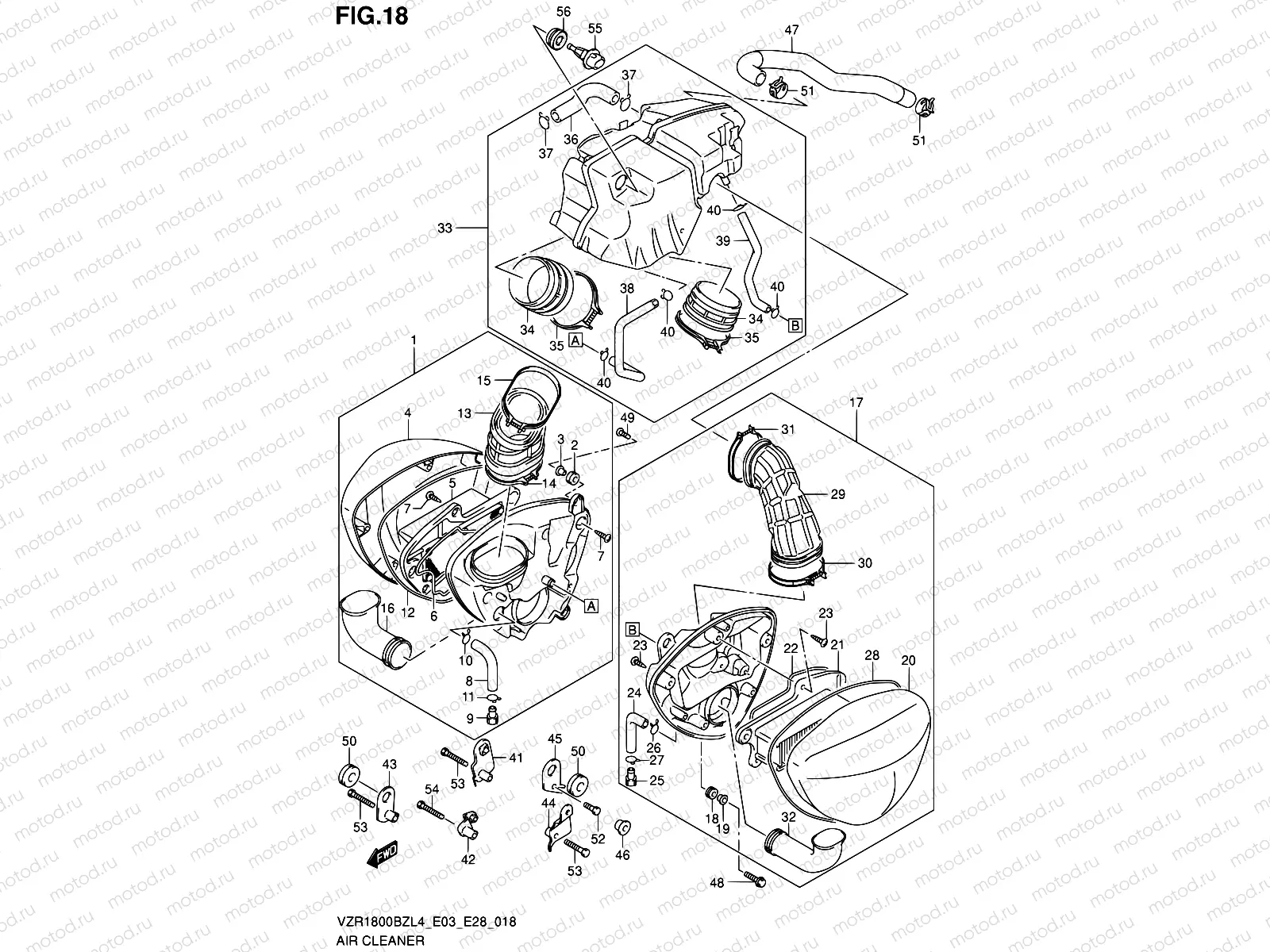 18 - AIR CLEANER (VZR1800BZL4 E33)
