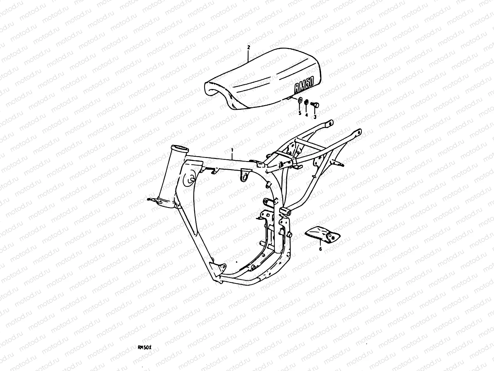 18 - FRAME - SEAT (RM50C)