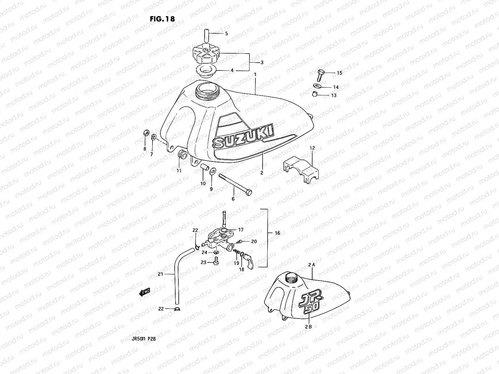 18 - FUEL TANK (MODEL F/L)