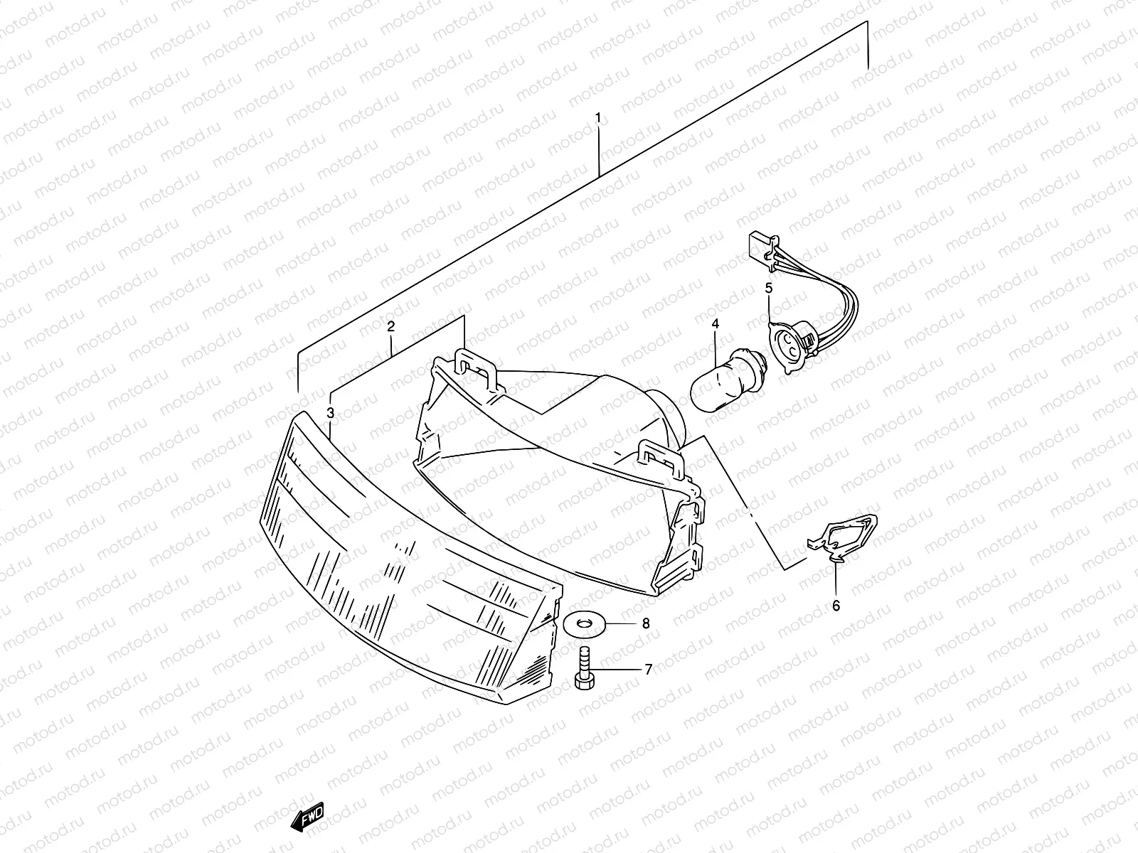 18 - HEAD LAMP (%F.NO.219350)
