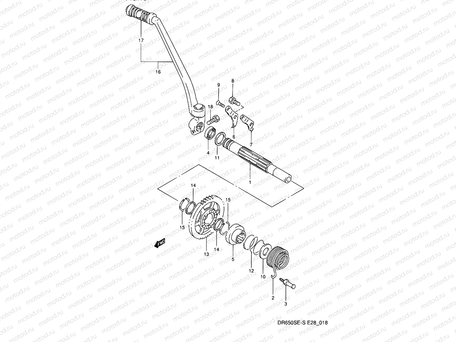 18 - KICK STARTER (MODEL N/P)