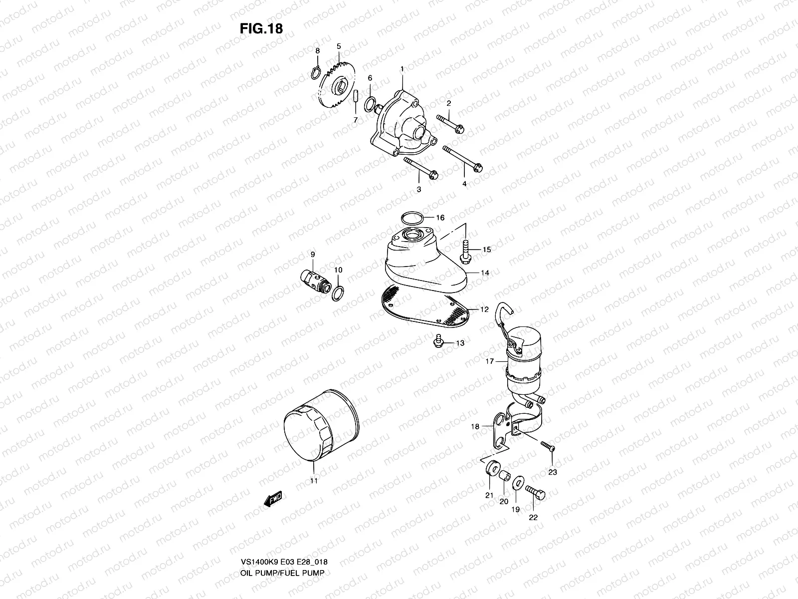 18 - OIL PUMP - FUEL PUMP