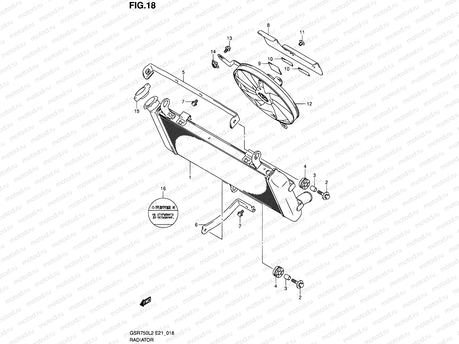 18 - RADIATOR (GSR750L2 E21)