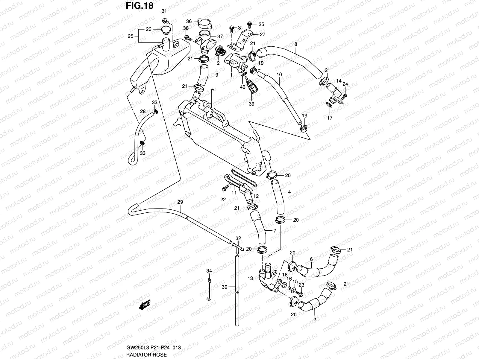 18 - RADIATOR HOSE