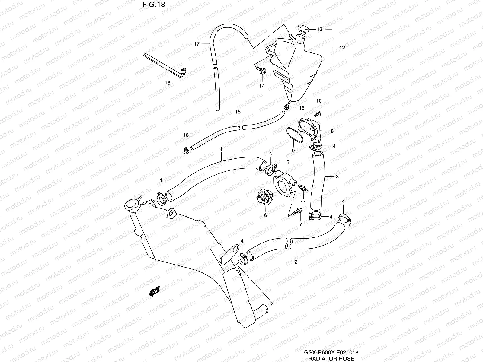 18 - RADIATOR HOSE