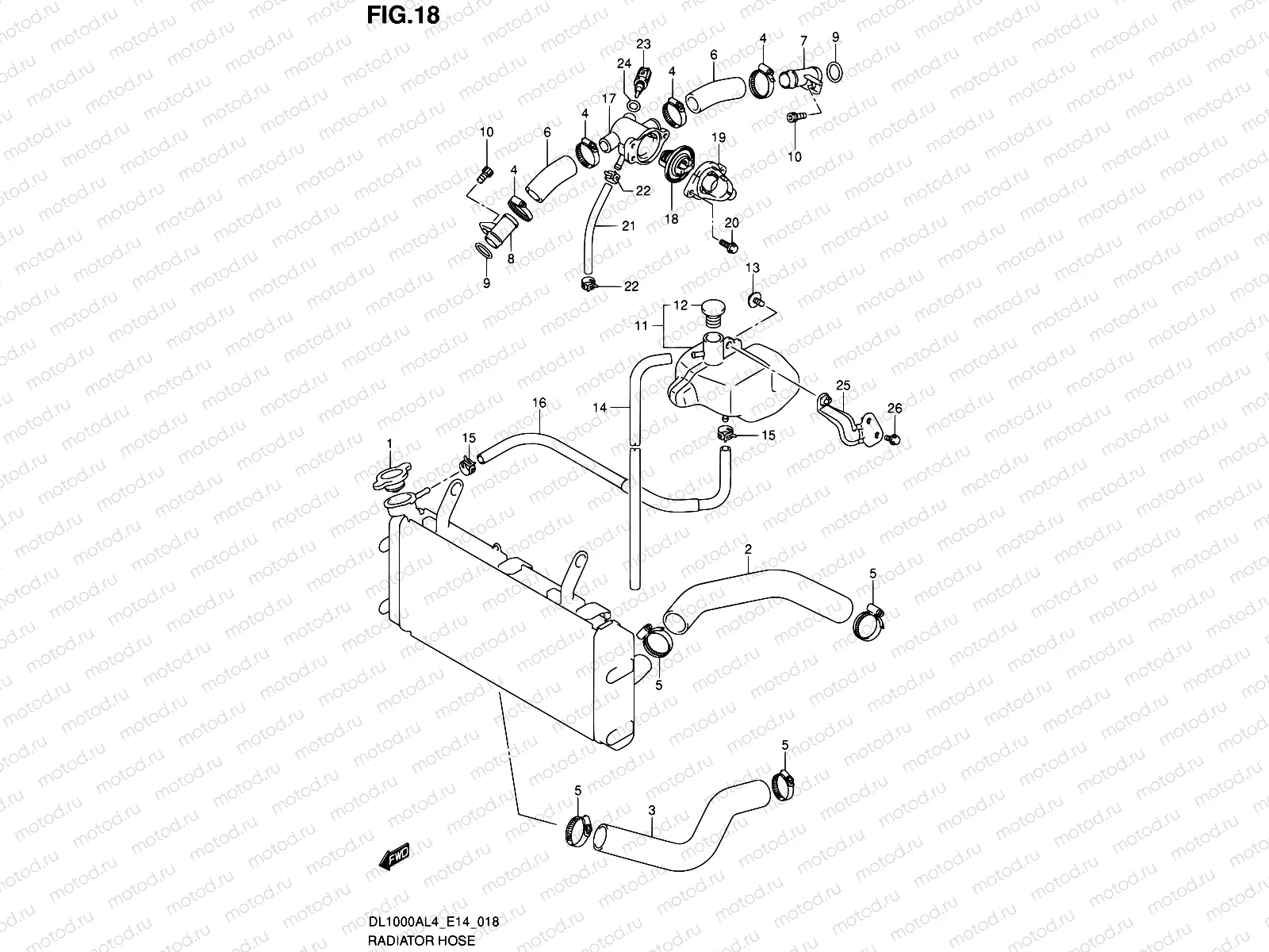 18 - RADIATOR HOSE
