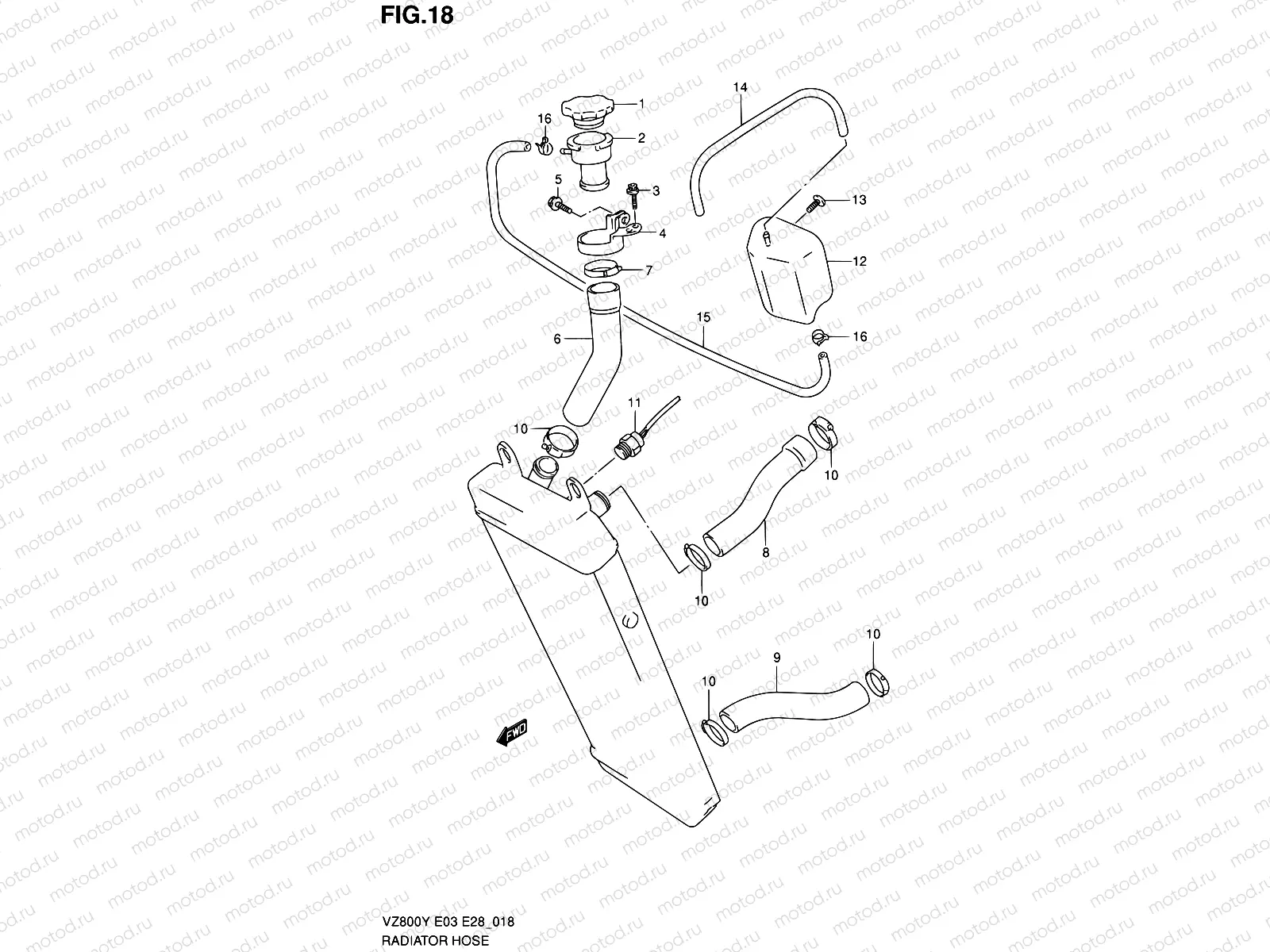 18 - RADIATOR HOSE