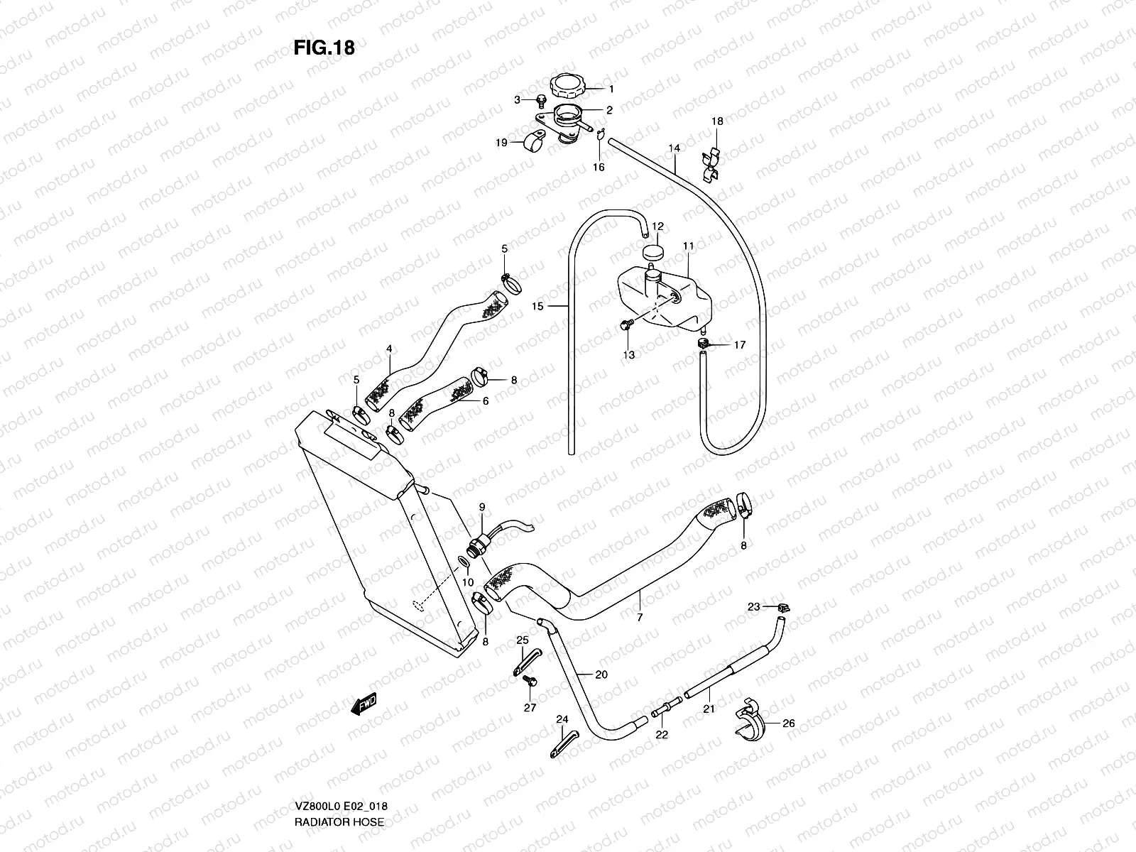 18 - RADIATOR HOSE