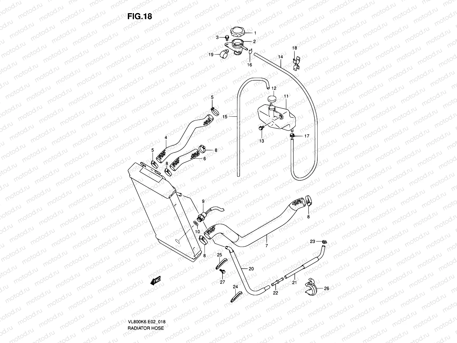18 - RADIATOR HOSE