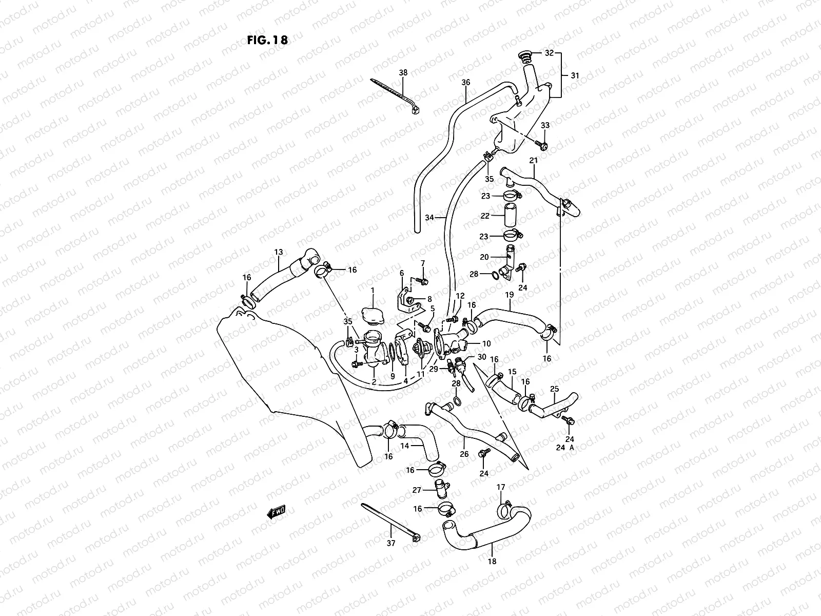 18 - RADIATOR HOSE
