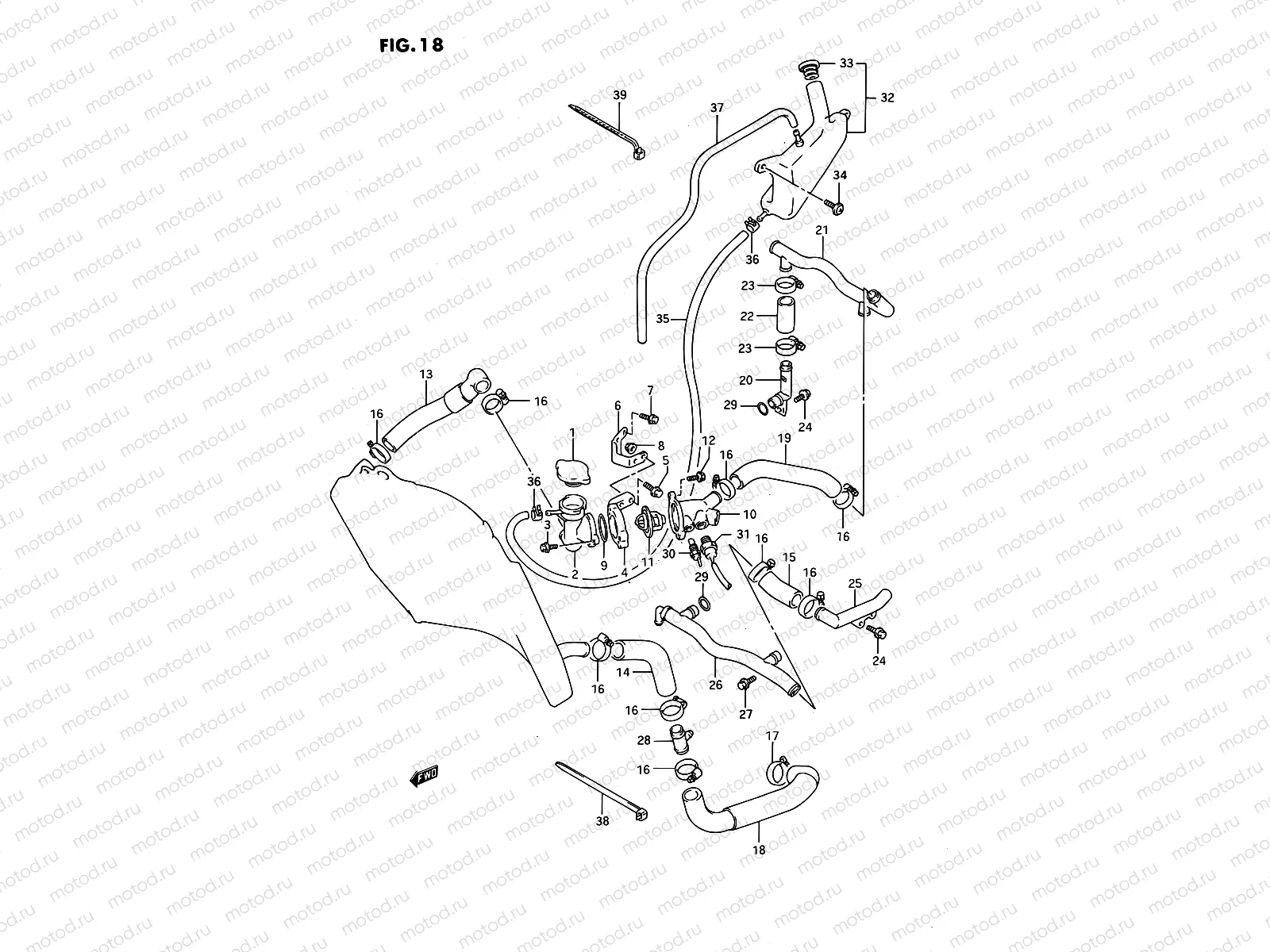 18 - RADIATOR HOSE