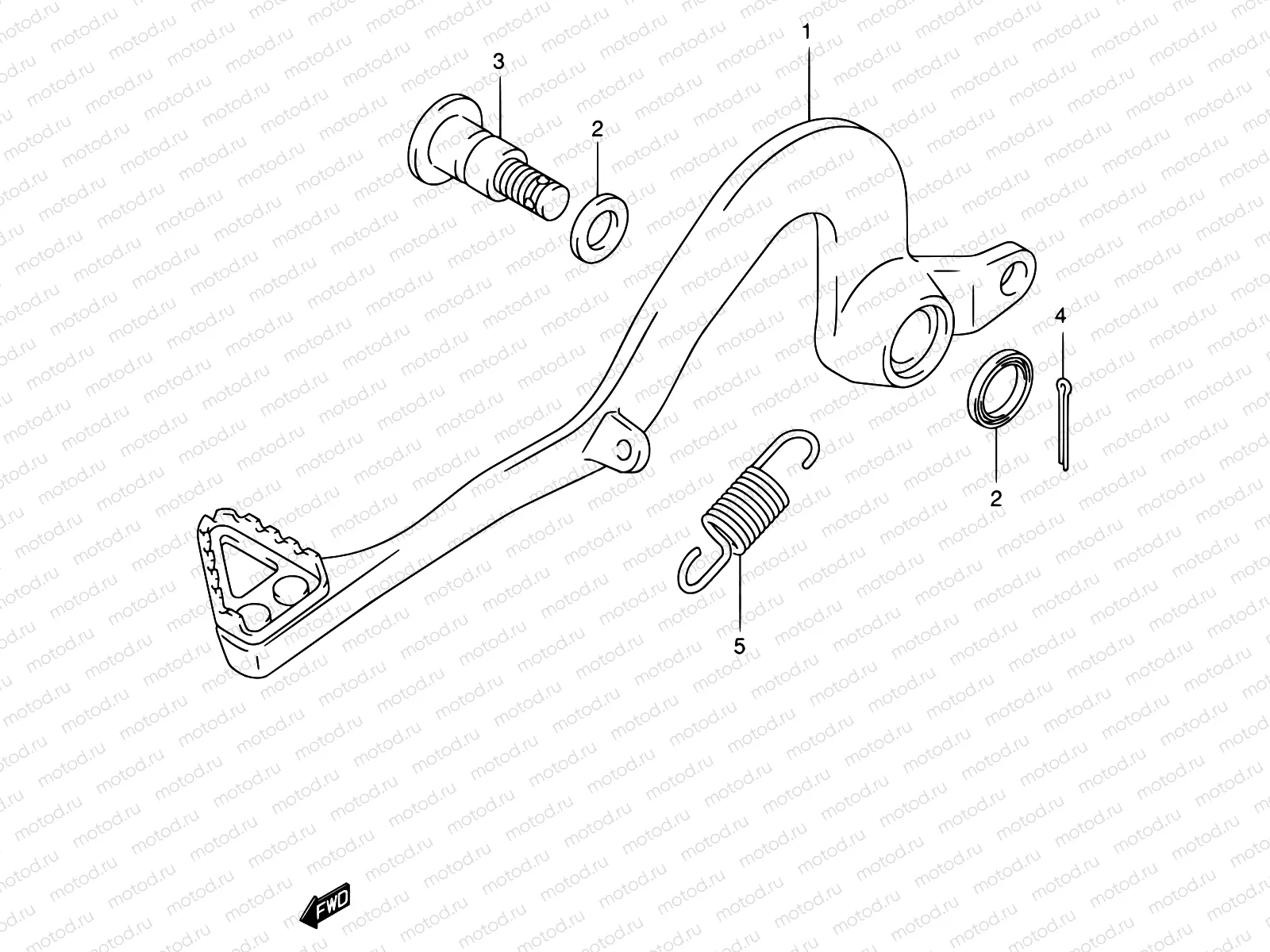 18 - REAR BRAKE (MODEL K1/K2)
