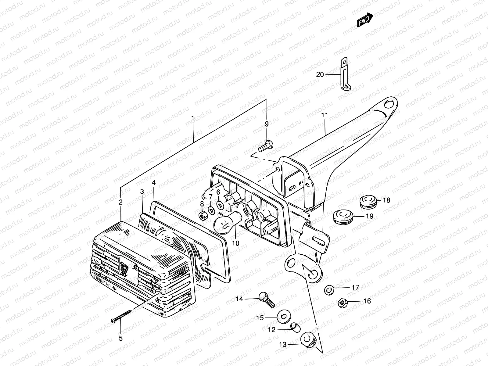 18 - REAR COMBINATION LAMP