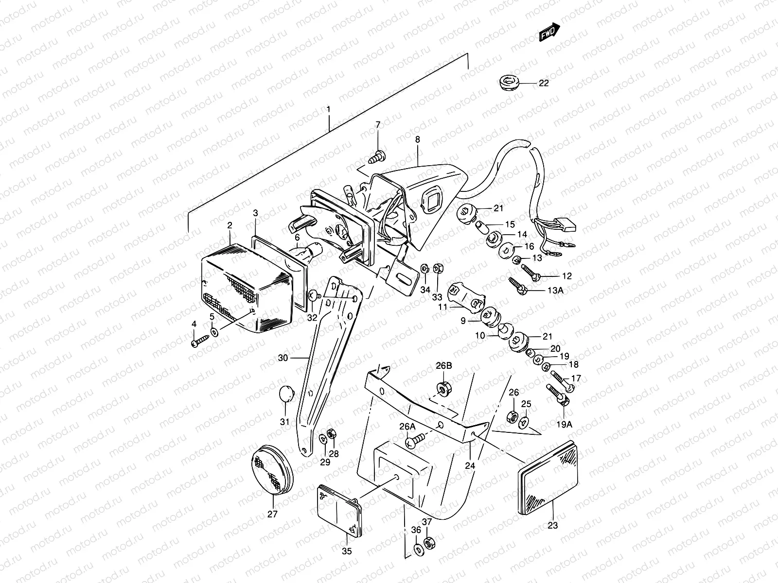 18 - REAR COMBINATION LAMP (E02,E15,E16,E17,E18)